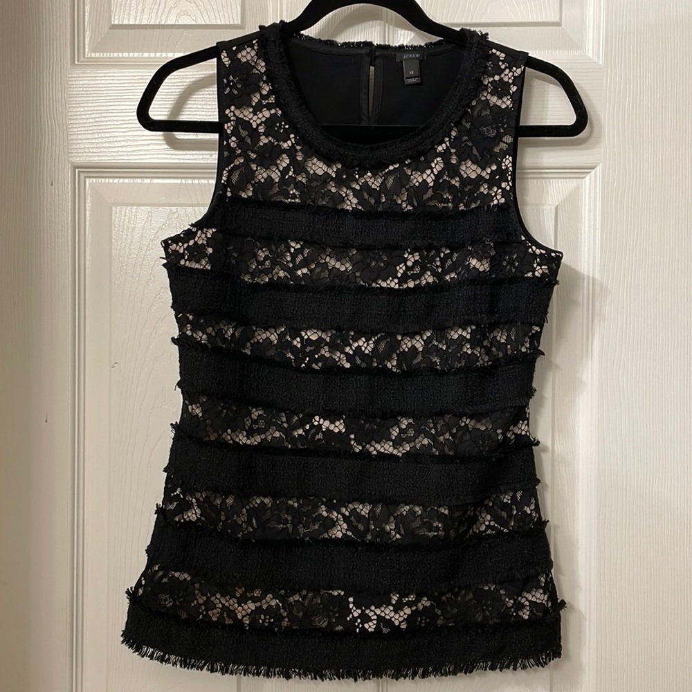 Jcrew top, size XS. Black.